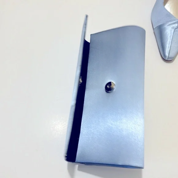 Matching Blue Purse & Shoes Set (Or Sold Separately) Size 8 W - Picture 6 of 10